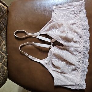 Natori Blush Pink Lace Longline Bralette